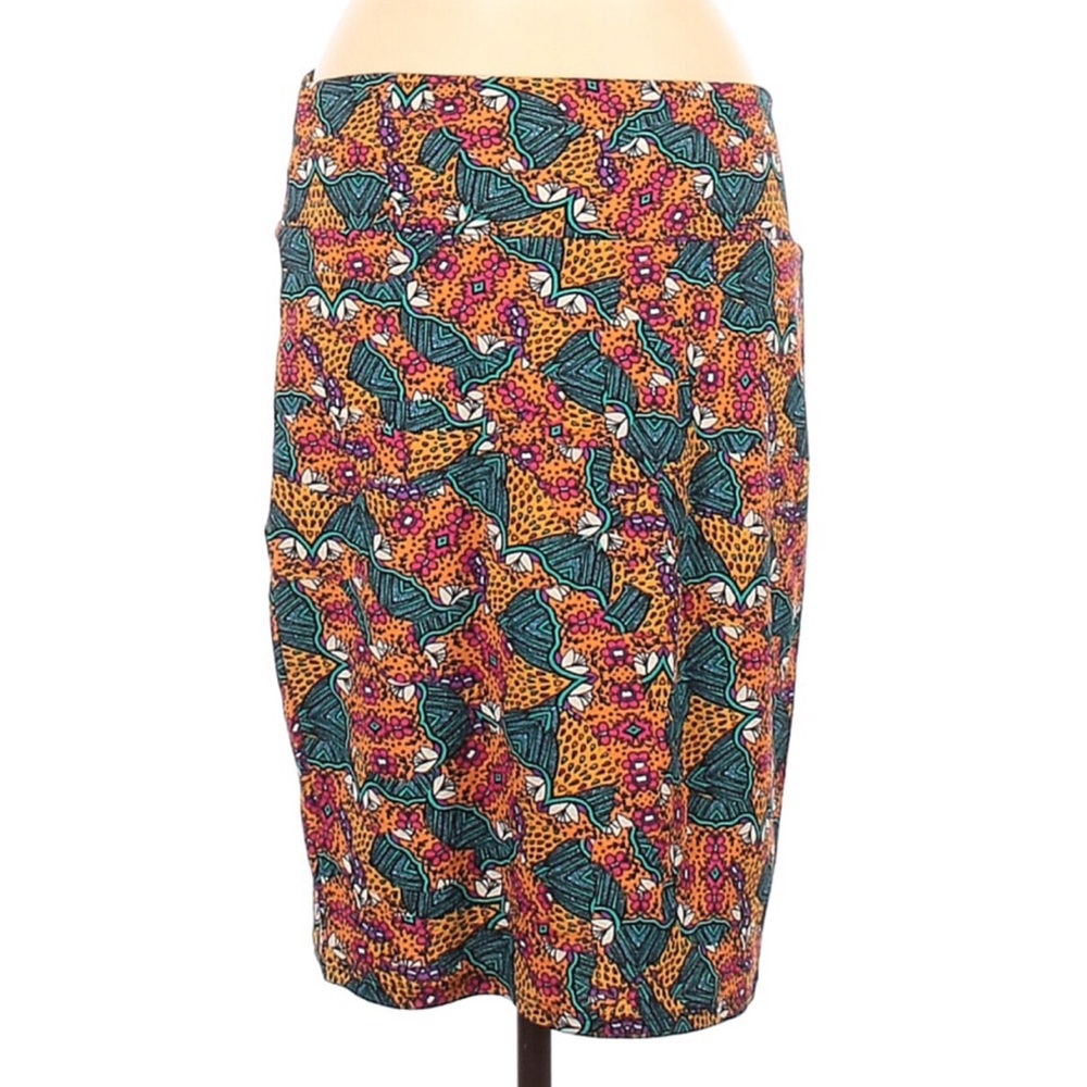 Lularoe Stretch Pull On Unlined Knee length Cassie Skirt - Picture 1 of 10